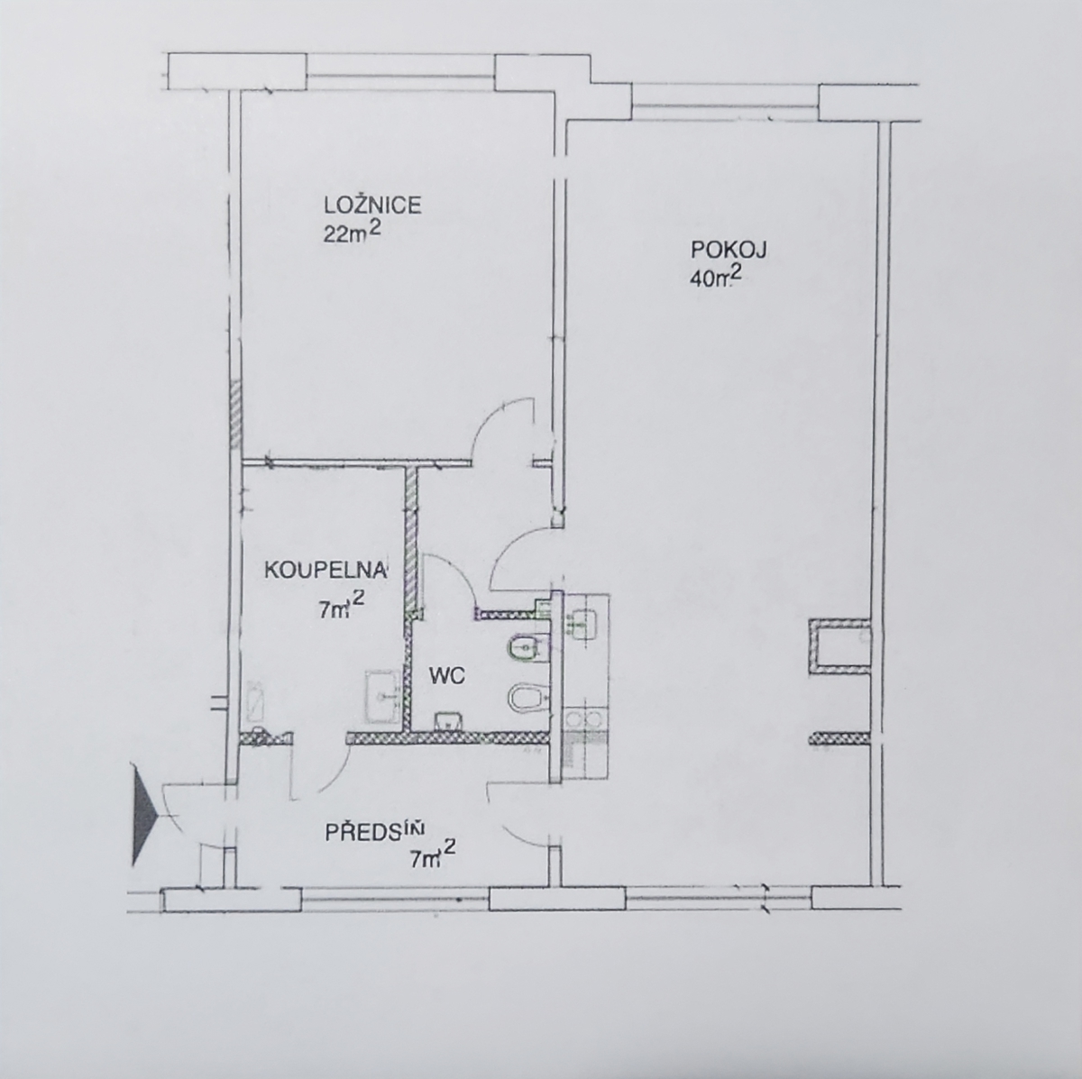 Fotografie 3 - Prodej bytu · 2+kk · 78 m²