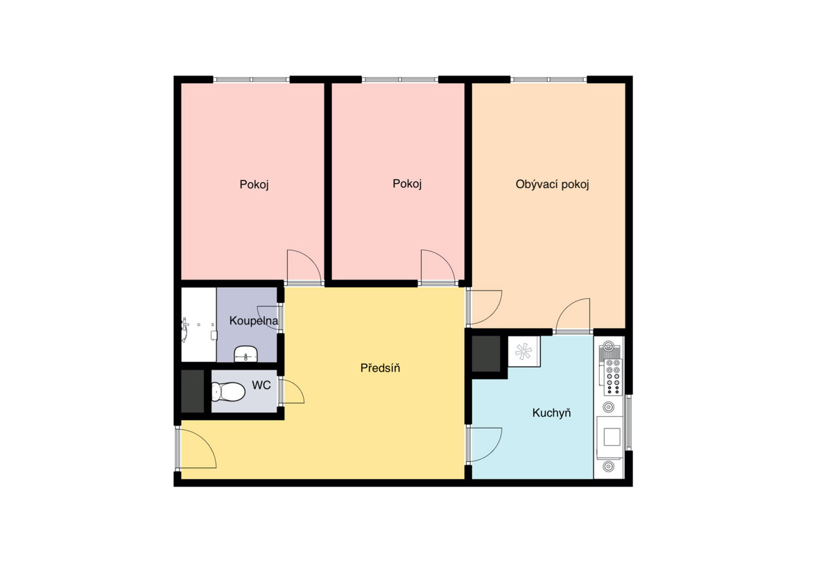 Pronájem bytu · 3+1 · 69 m²
