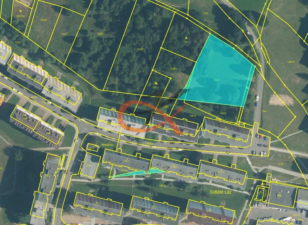 Fotografie 3 - Prodej pozemku · Bydlení · 2 876 m²