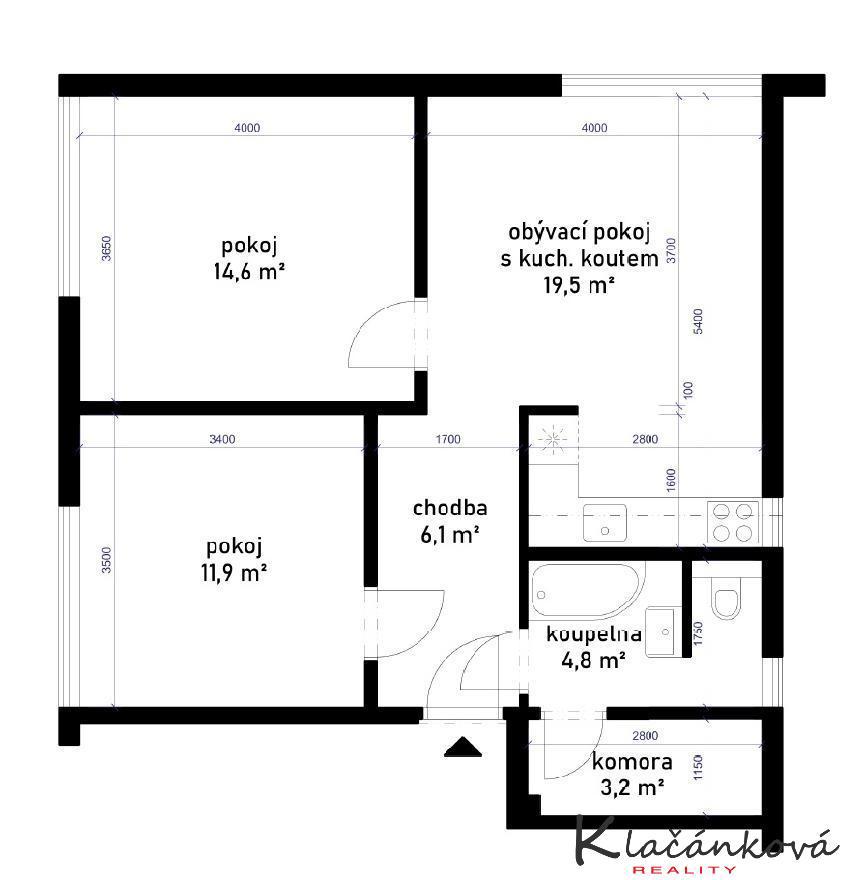 Fotografie 2 - Prodej bytu · 3+kk · 65 m²