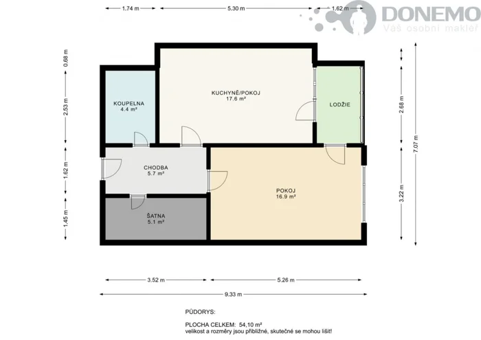 Apartment for rent · 2+kk · 50 m²
