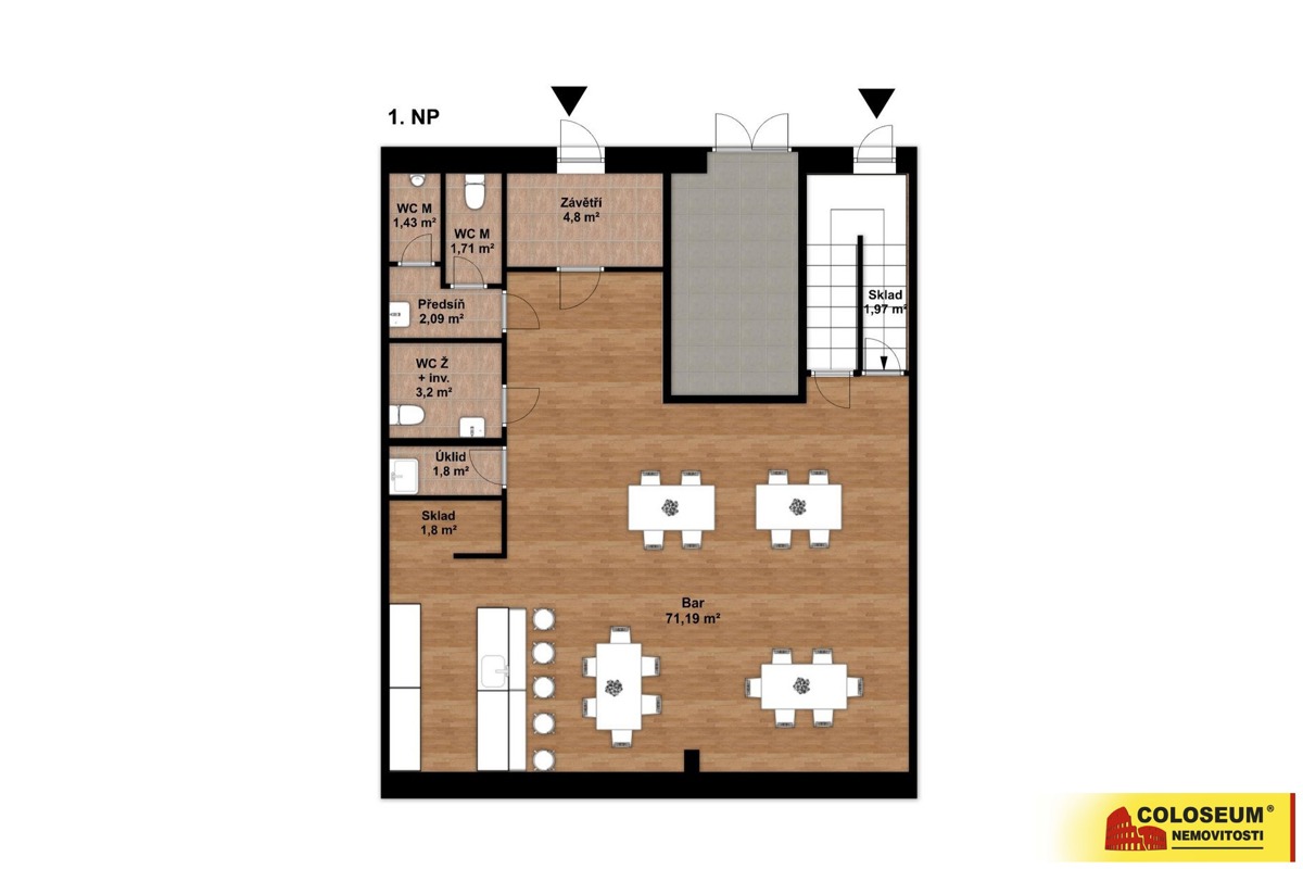 Fotografie 4 - Pronájem komerční nemovitosti · 292 m²