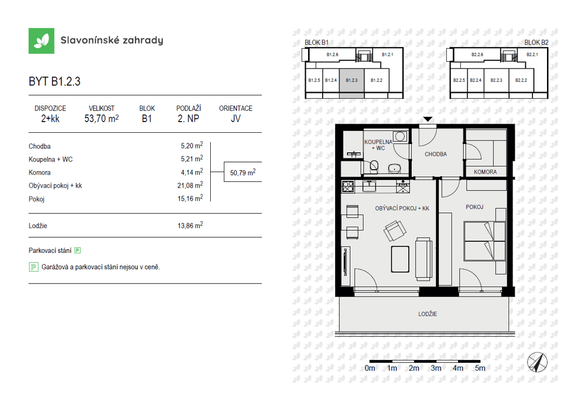 Prodej bytu · 2+kk · 54 m²