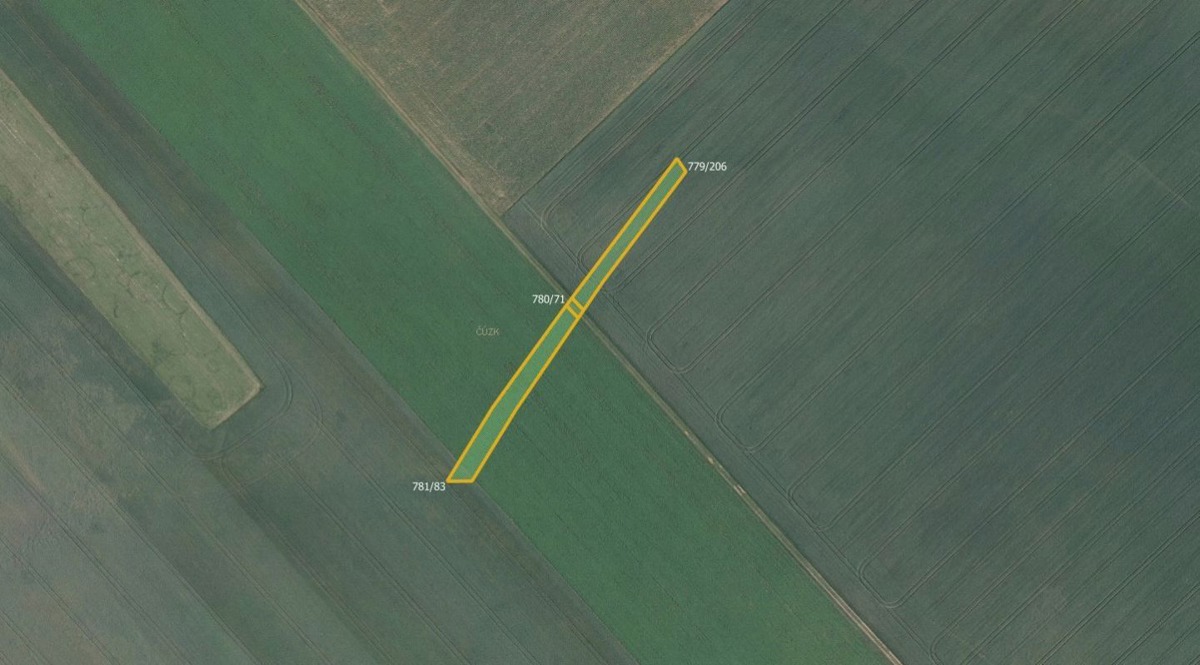 Fotografie 3 - Prodej pozemku · Pole · 6 602 m²