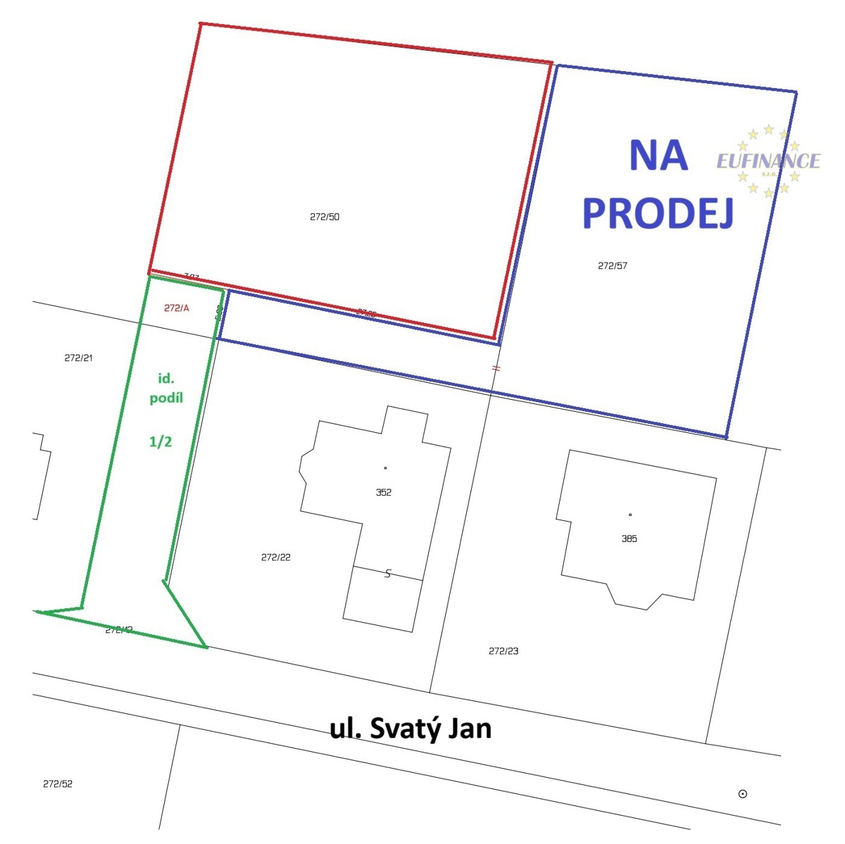 Fotografie 4 - Prodej pozemku · Bydlení · 936 m²