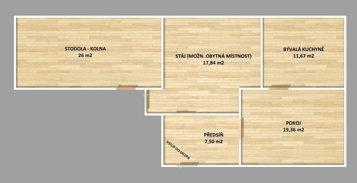 Fotografie 2 - Prodej domu · Rodinný · 56 m² · 3 pokoje
