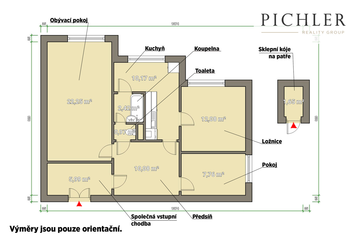 Fotografie 2 - Prodej bytu · 3+1 · 67 m²