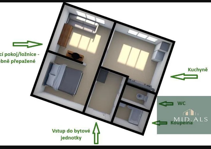 Оренда квартири · 1+1 · 35 m²