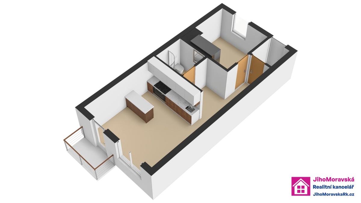 Fotografie 3 - Pronájem bytu · 2+kk · 57 m²