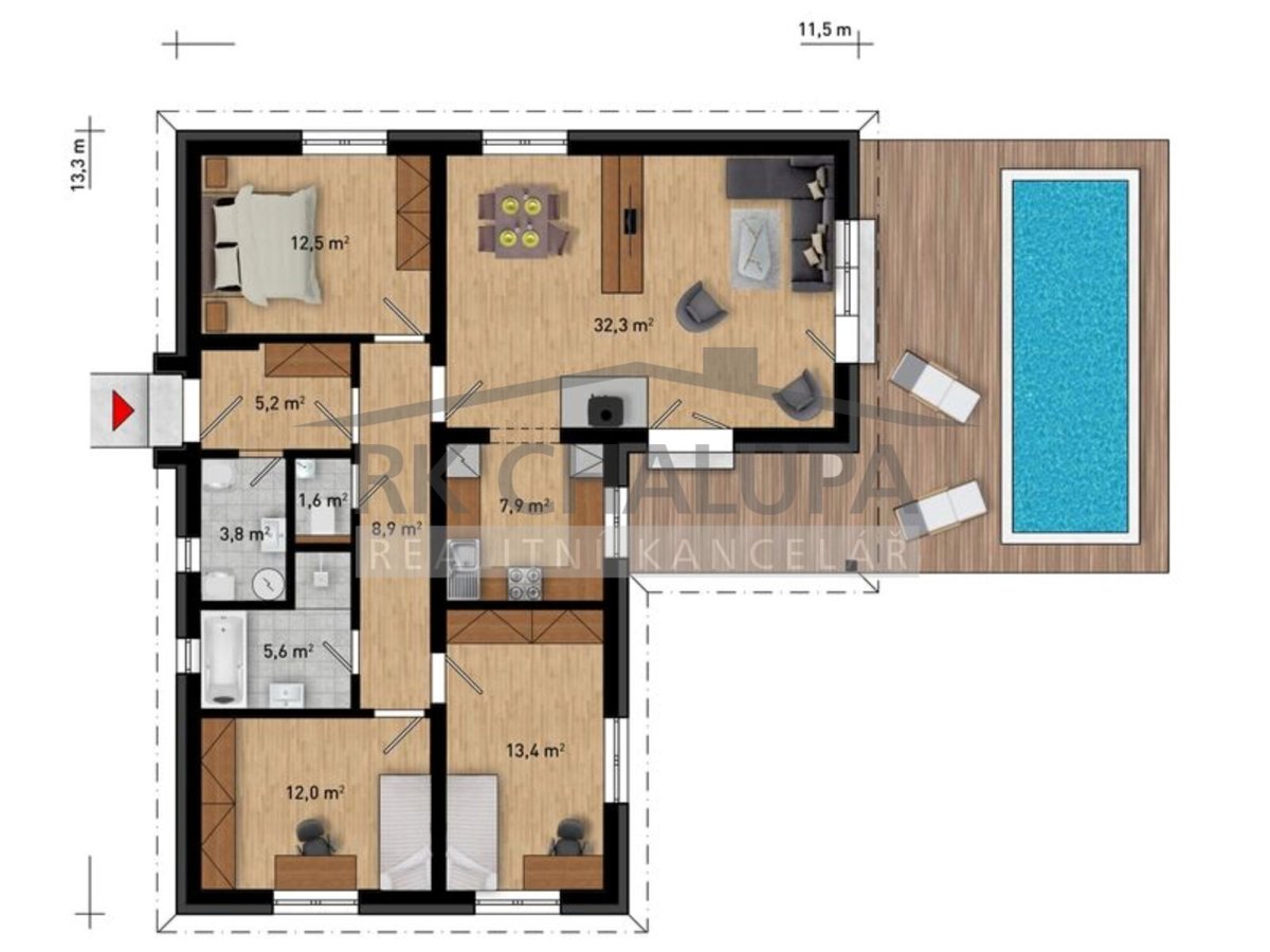 Fotografie 3 - Prodej domu · Rodinný · 104 m²